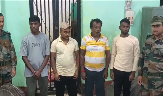 আগরতলা কাঁঠালতলী এলাকায় ক্লাব সম্পা