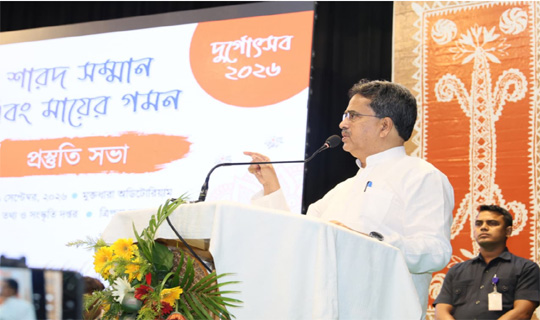 শারদ সম্মান ও ‘মায়ের গমন’ নিয়ে প্র