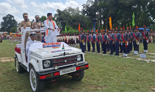 ধলাই জেলায় যথাযোগ্য মর্যাদায় ৮০তম স্