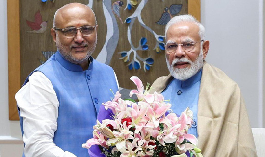উপরাষ্ট্রপতি পদে মনোনীত হলেন  সি.পি. রাধাকৃষ্ণন