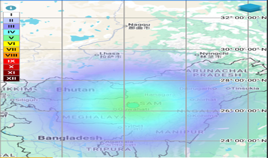 মধ্য আসামে শক্তিশালী ভূমিকম্প 