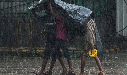 বৃষ্টি ও বজ্রঝড়ের পূর্বাভাস দিয়েছে আবহাওয়া দপ্তর