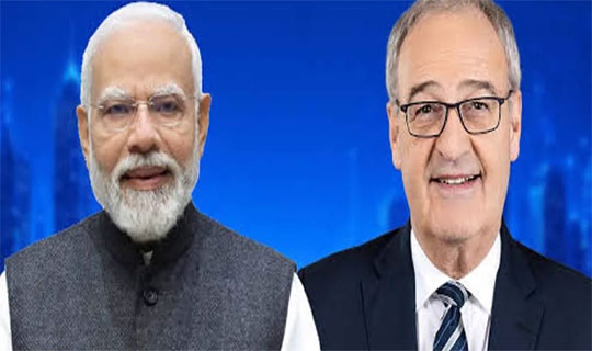 নয়াদিল্লিতে সুইস প্রেসিডেন্ট গাই পারমেলিনের সঙ্গে আলোচনা করবেন প্রধানমন্ত্রী