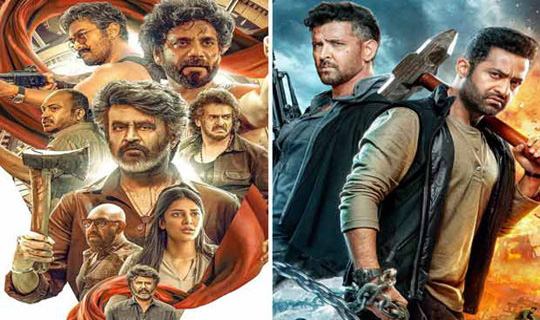 বিশ্বব্যাপী বক্স অফিসে ‘কুলি’ ‘ওয়ার  ২’-এর চেয়ে ৭০ কোটি টাকা এগিয়ে 