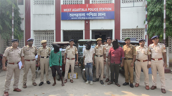 আগরতলায় চোর চক্রের পর্দাফাঁস: ৩টি ব্